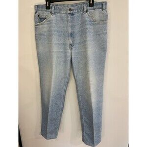 Vintage Levi's Brown Tab Light Wash Jeans Men's 38 x 30